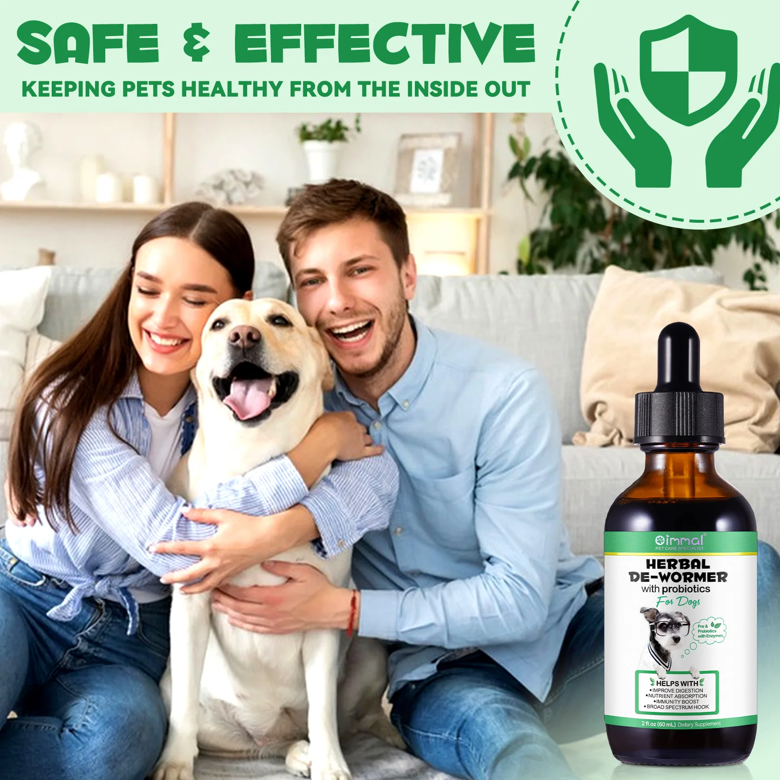 Oimmal® - Herbal De-Wormer Drops for Dogs