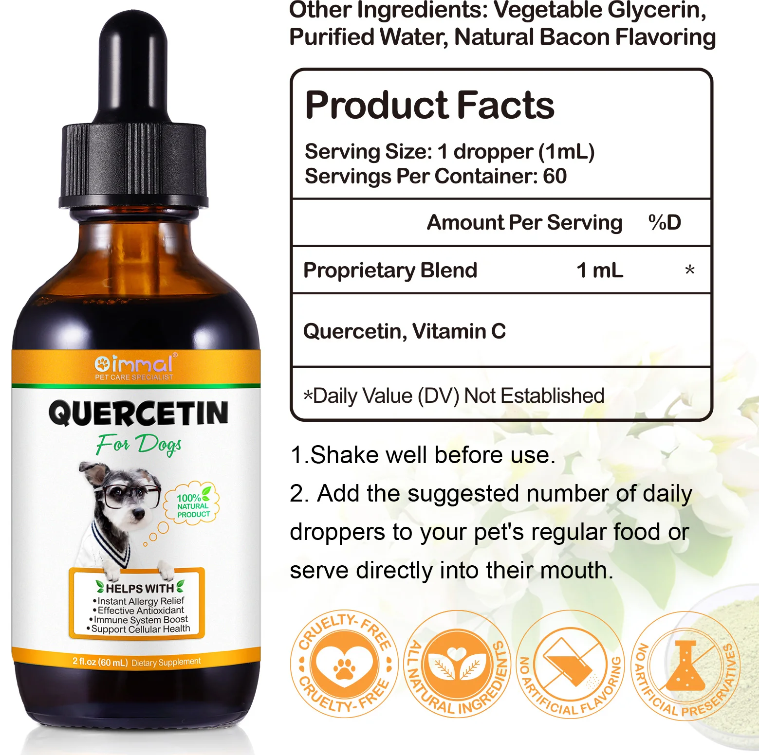 Oimmal® - Quercetin Drops For Dogs