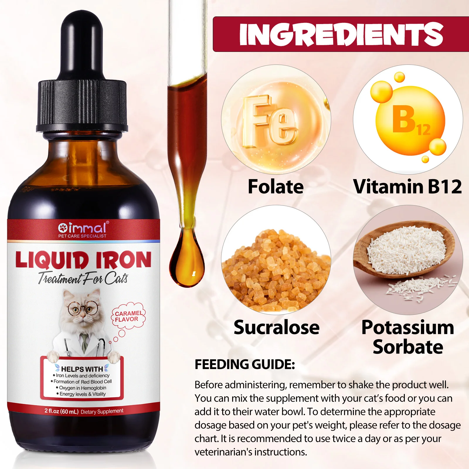Oimmal® - Liquid Iron Drops for Cats