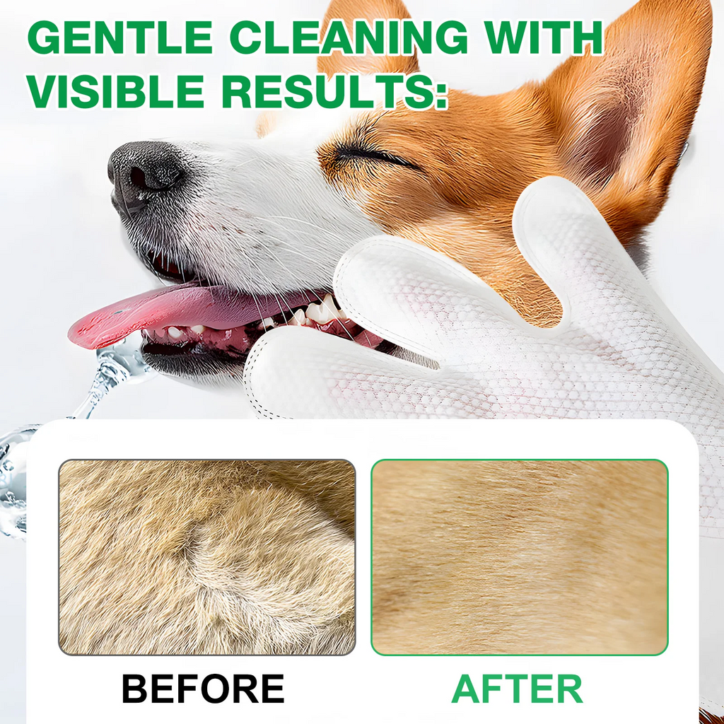 Oimmal® - 10 Hypoallergenic Pet Glove Wipes