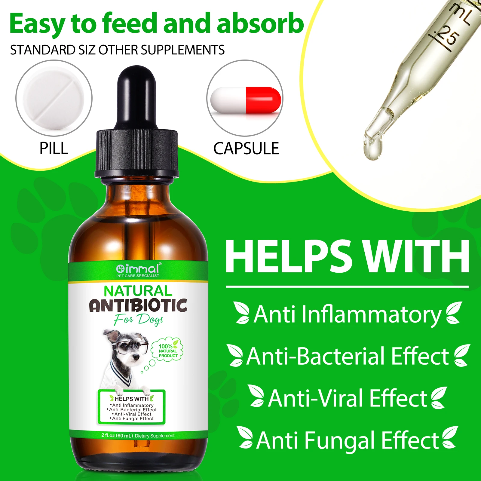 Oimmal® - Natural Antibiotic Drops For Dogs
