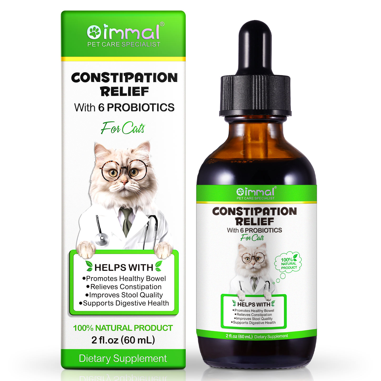 Oimmal® - Constipation Relief Drops For Cats