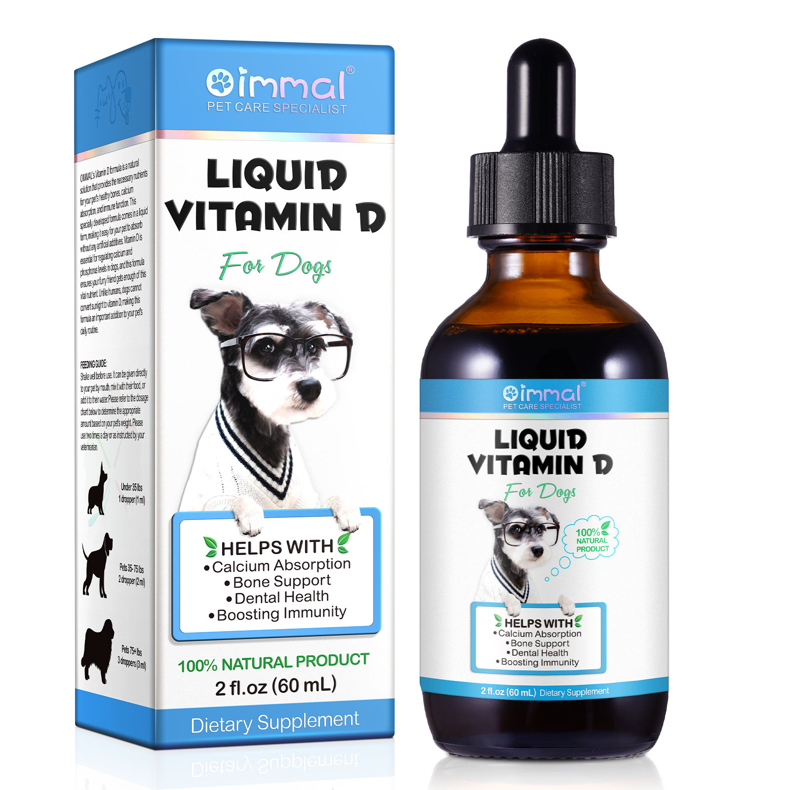 Oimmal® - Liquid Vitamin D Drops for Dogs