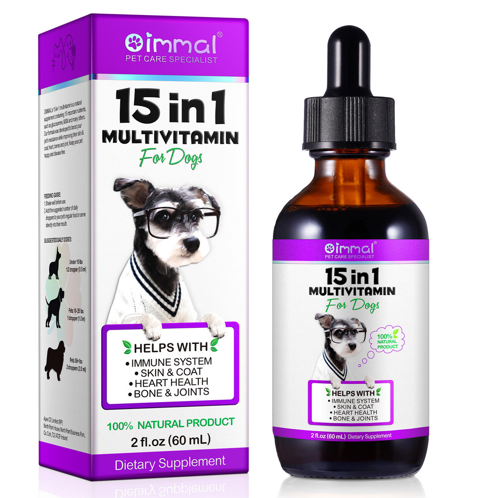 Oimmal® - 15 in 1 Multivitamin Drops for Dogs