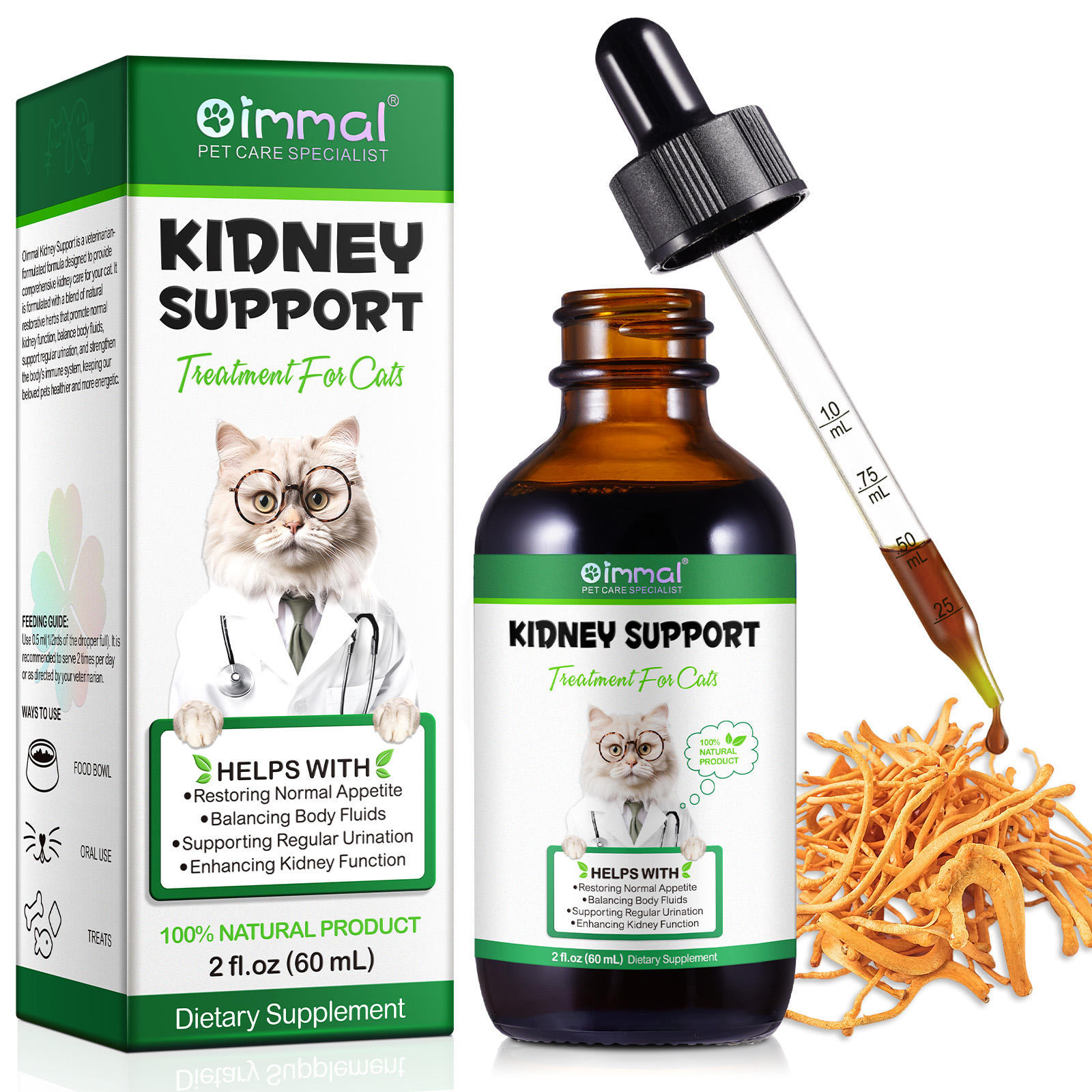 Oimmal® - Kidney Support Drops For Cats