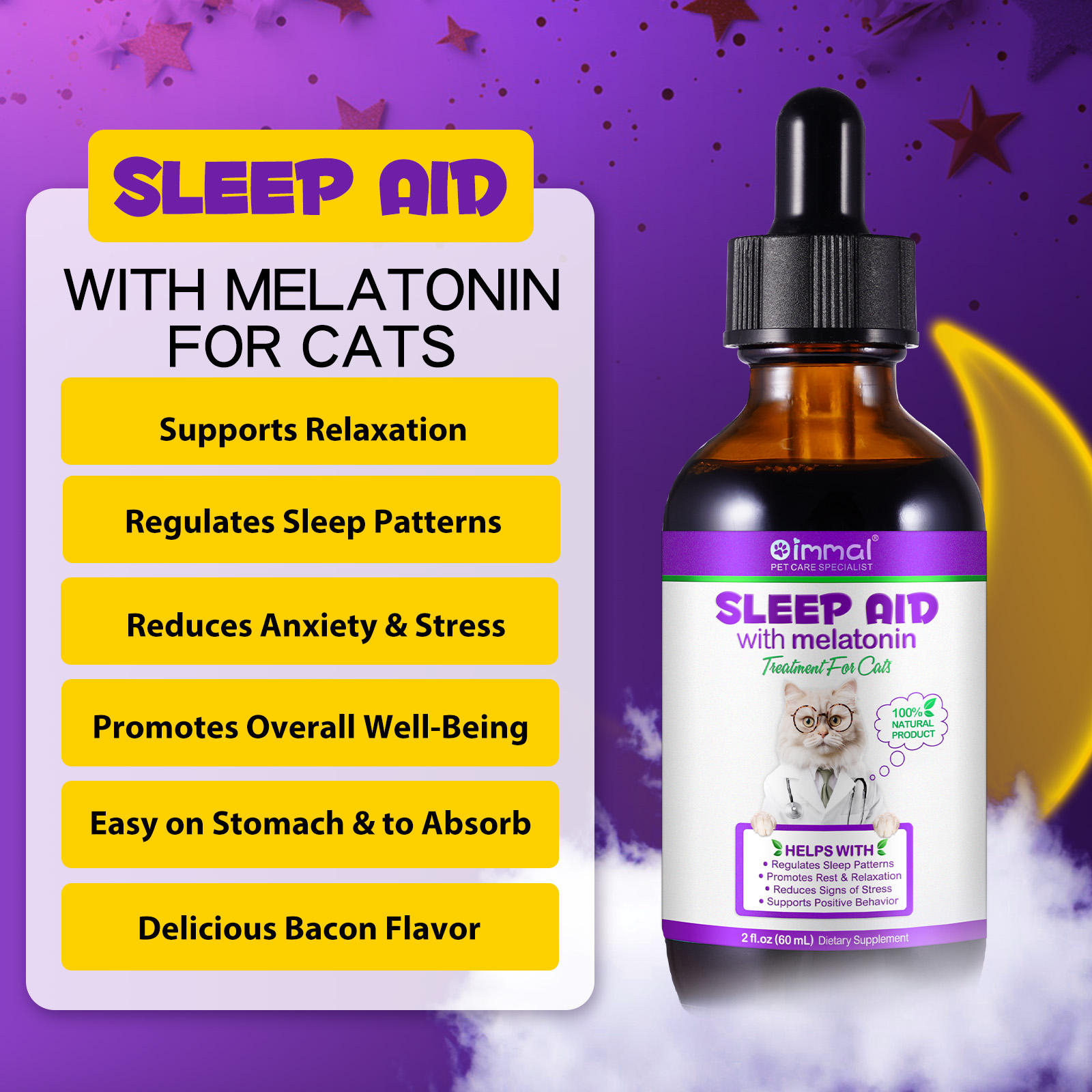 Oimmal® - Sleep Aid Drops For Cats