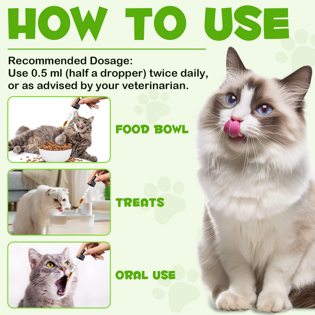 Oimmal® - 3-in-1 Probiotic Drops for Cats