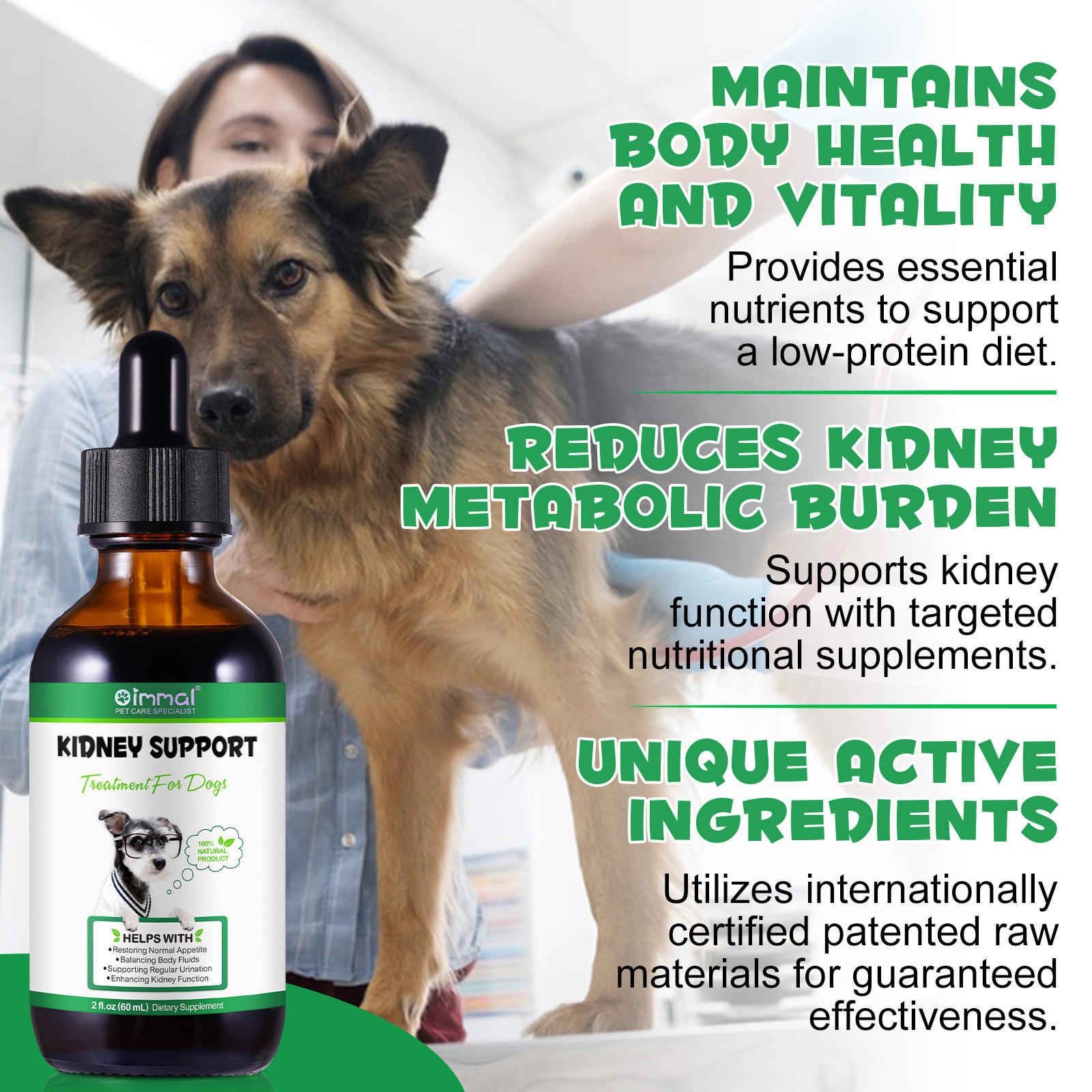 Oimmal® - Kidney Support Drops For Dogs