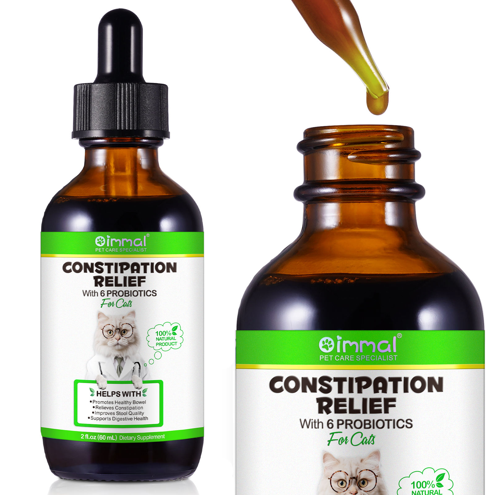 Oimmal® - Constipation Relief Drops For Cats