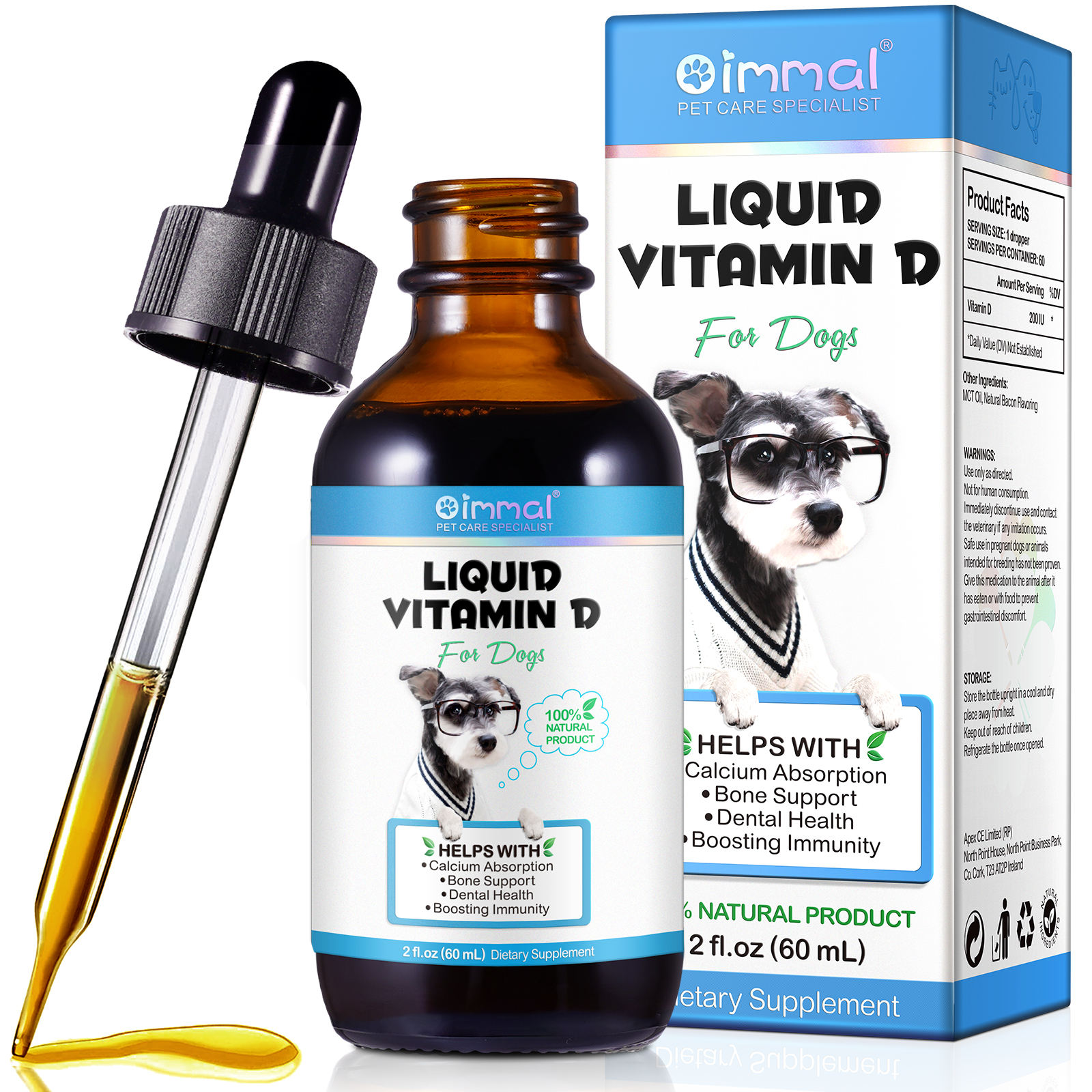 Oimmal® - Liquid Vitamin D Drops for Dogs