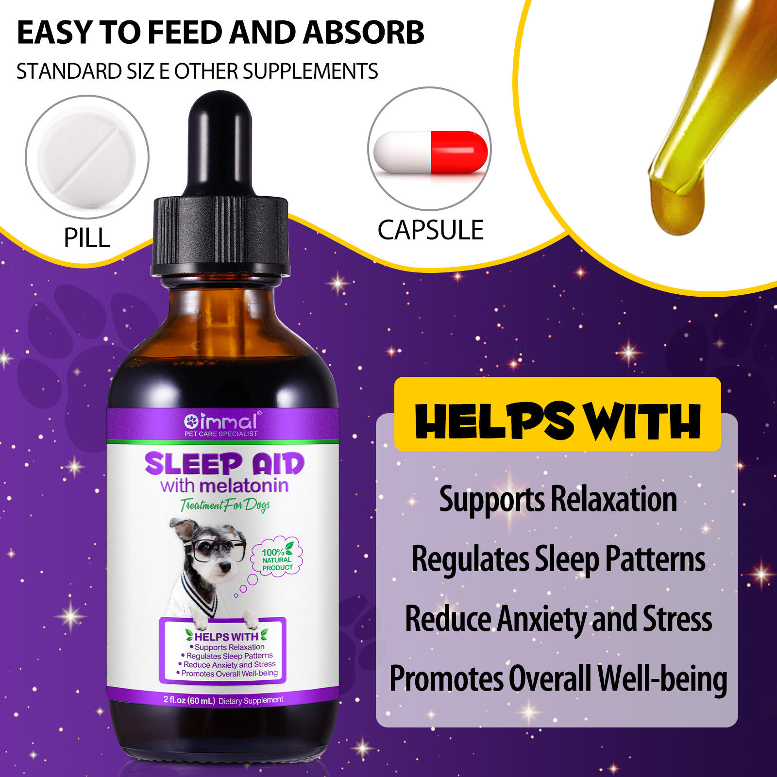 Oimmal® - Sleep Aid Drops For Dogs