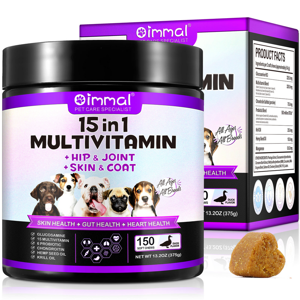 Oimmal® - 15 in 1 Multivitamin Chews For Dogs
